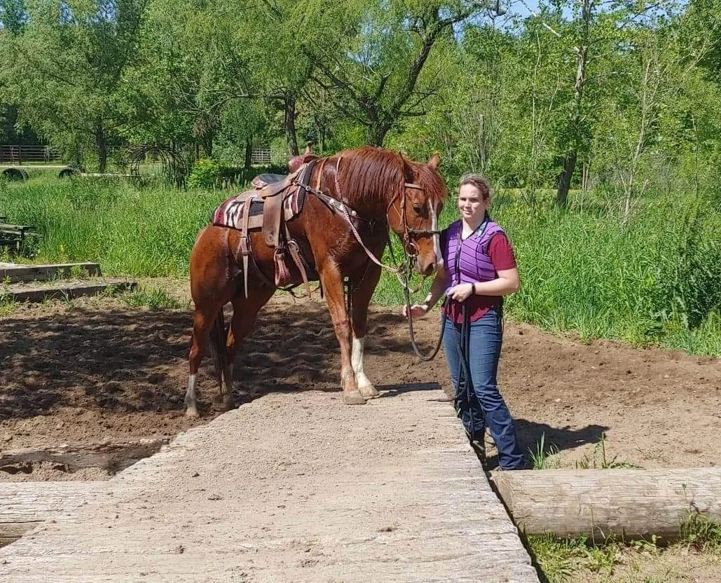 Soldier & I(trainer) at a teeter-totter