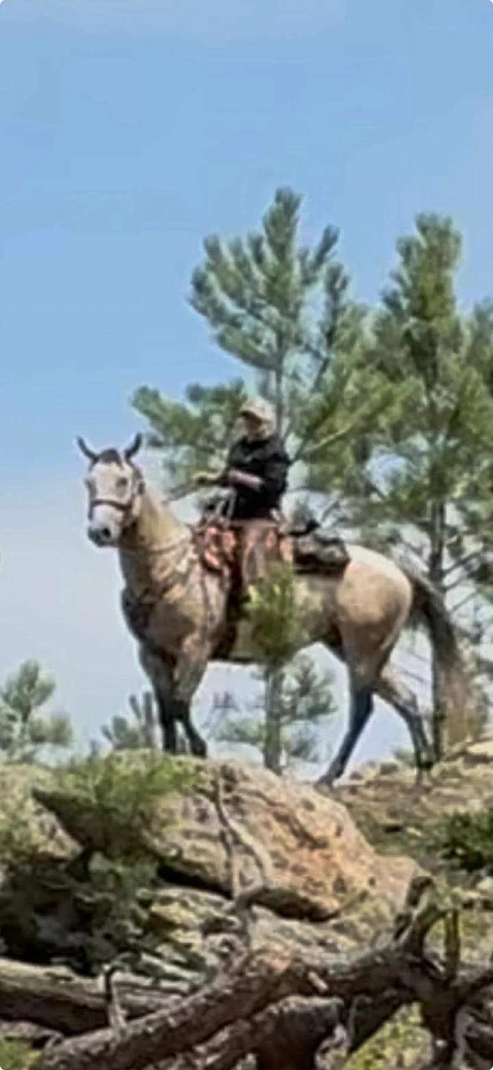 Tulio and Sherri on trails